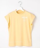 【23区 ゴルフ/NIJYUSANKU GOLF】の【WOMEN】【ストレッチ/UVケア】フレンチスリーブモックネック 脇二の腕ラインをさりげなくカバー ライトイエロー系|ID: prp329100004506913 ipo3291000000031813188