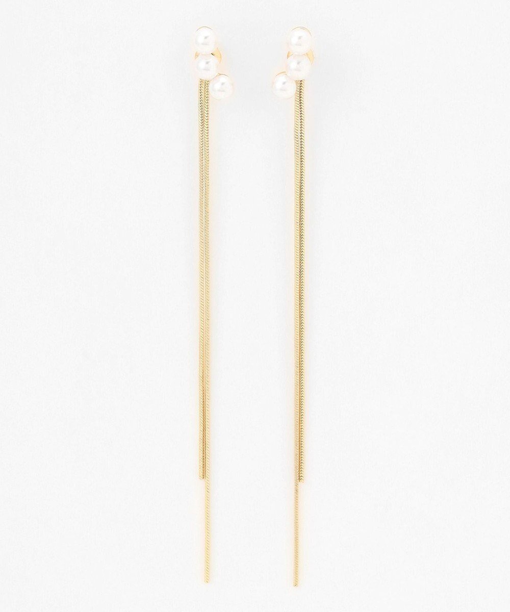 【エニー/ANY】の【WEB限定】ロングチェーンパールピアス(両耳用) インテリア・キッズ・メンズ・レディースファッション・服の通販 founy(ファニー) 　ファッション　Fashion　レディースファッション　Fashion for Women　アクセサリー　Fashion Accessories　チェーン　Chain, Chain Strap　パール　Pearl, Pearl Accent　ロング　Long, Long-Length　再入荷　Restock / Back in Stock　おすすめ　Recommended / Our Picks　エレガント 上品　Elegant　ギフト プレゼント　Gift / Present　ライトゴールド|ID: prp329100004506919 ipo3291000000033580194