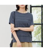 【自由区/JIYU-KU】の【接触冷感・UVカット・洗える】クレープストレッチボーダー ニット ブルー|ID: prp329100004506941 ipo3291000000032193784