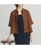 【アイシービー/iCB】の【洗える】ゼブラシアーJQ クロップドシャツ マットブラウン系|ID: prp329100004506944 ipo3291000000033231379