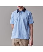 【ジェイ プレス/J.PRESS / MEN】のバイカラーラガー ポロシャツ サックスブルー系|ID: prp329100004508160 ipo3291000000032086957