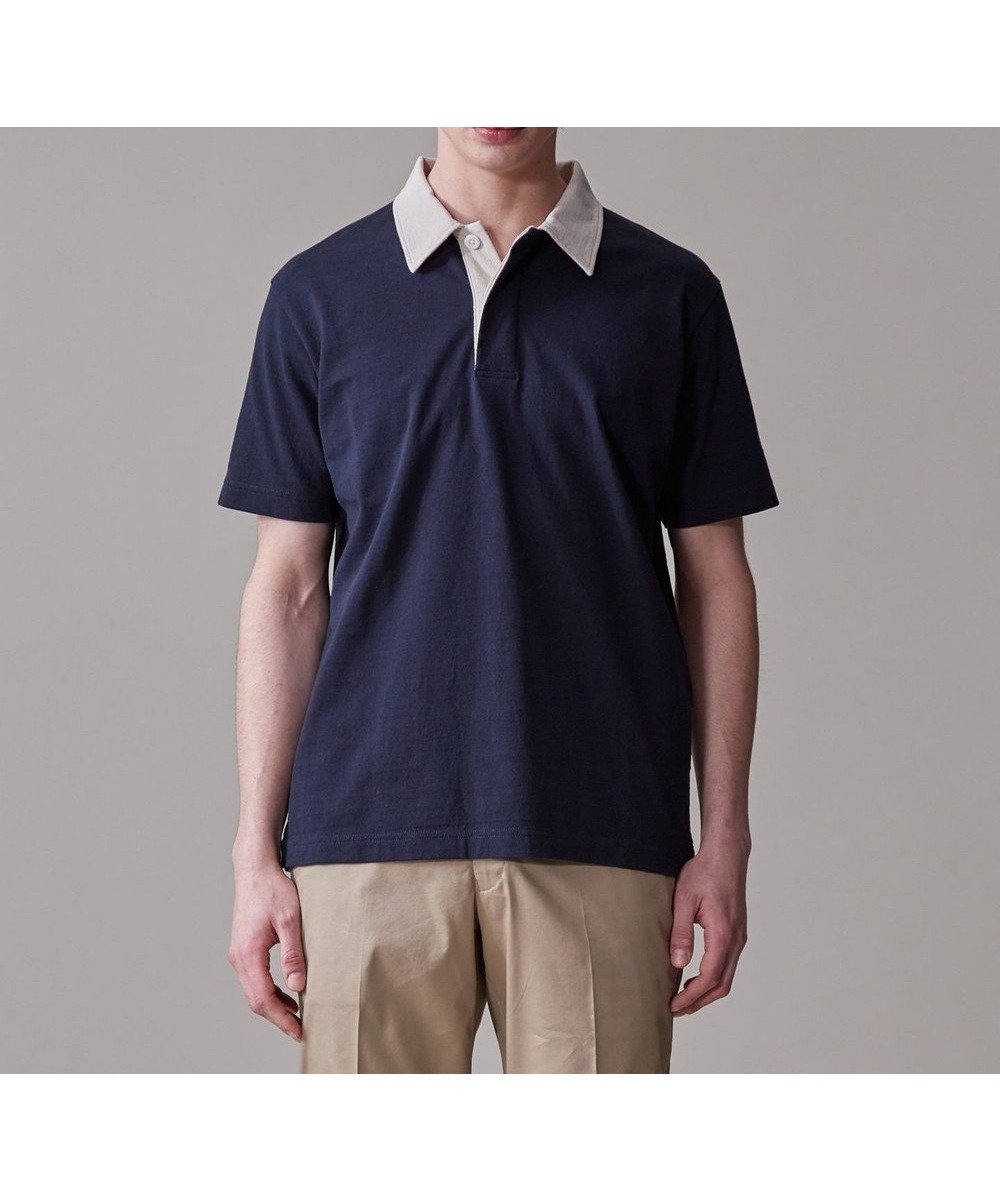 【ジェイ プレス/J.PRESS / MEN】のバイカラーラガー ポロシャツ インテリア・キッズ・メンズ・レディースファッション・服の通販 founy(ファニー) 　ファッション　Fashion　メンズファッション　Fashion for Men　トップス・カットソー　Cut & Sew Tops　メンズシャツ　Shirts　ポロシャツ / きれいめカジュアルスタイル　Polo Shirts　ヴィンテージ　Vintage Style　春　Spring　秋　Autumn　ジャケット　Jacket, Outerwear　スリット　Slit, Slit Detail　フィット　Fit, Slim Fit　ポロシャツ　Polo Shirt, Collared Tee　レギュラー　Regular, Standard Fit　S/S・春夏　SS, Spring/Summer, Warm Season　おすすめ　Recommended / Our Picks　夏　Summer　ネイビー系|ID: prp329100004508160 ipo3291000000032695396