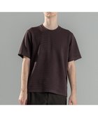 【ジョゼフ オム/JOSEPH HOMME / MEN】のタックリップルジャージー クルーネックTシャツ ダークブラウン系|ID: prp329100004508170 ipo3291000000031824268
