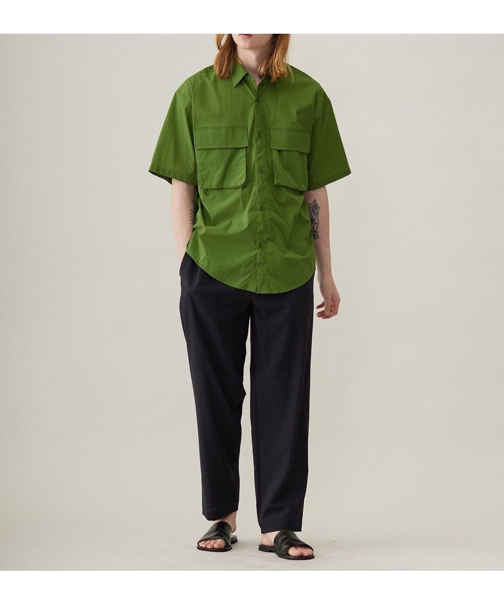 【アンフィーロ/UNFILO / MEN】のLight Move ポケットシャツ インテリア・キッズ・メンズ・レディースファッション・服の通販 founy(ファニー) 　ファッション　Fashion　メンズファッション　MEN　トップス・カットソー　Tops/Tshirt/Men　シャツ　Shirts　春　Spring　抗菌　Antibacterial　軽量　Lightweight　ストレッチ　Stretch　ポケット　Pocket　羽織　Haori　モダン　Modern　S/S・春夏　Ss・Spring/Summer　夏　Summer　ライトグリーン|ID: prp329100004508174 ipo3291000000031975073