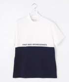【23区 ゴルフ/23区GOLF / MEN】の【MEN】【吸水速乾/UVカット】ストレッチ性抜群!ドライタッチで肌馴染みも◎カラーブロック モックネックシャツ ホワイト系|ID: prp329100004508177 ipo3291000000032087233