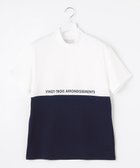 【23区 ゴルフ/23区GOLF / MEN】の【MEN】【吸水速乾/UVカット】ストレッチ性抜群!ドライタッチで肌馴染みも◎カラーブロック モックネックシャツ ホワイト系|ID: prp329100004508177 ipo3291000000032685689