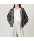 【アイシービー/iCB】の【洗える】サテンボンディング ジップアップパーカー チャコール系|ID: prp329100004508199 ipo3291000000032696193