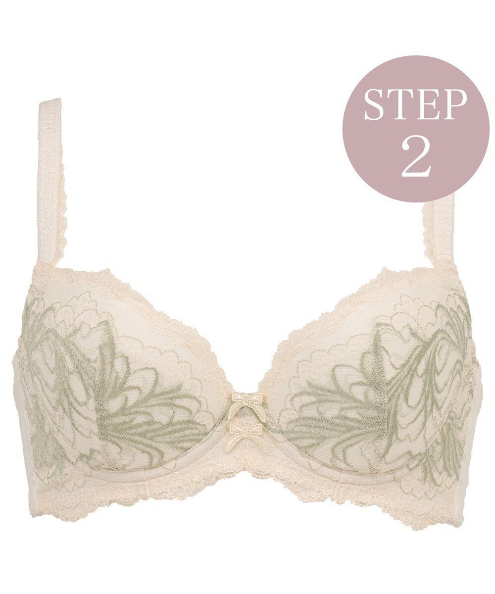 【ブラデリス ニューヨーク/BRADELIS New York】の【BRADELIS New York/ 育乳補整ブラ・STEP2 寄せる】ローズステップ2ブラ24A1 谷間を作ってキープする補正ブラ インテリア・キッズ・メンズ・レディースファッション・服の通販 founy(ファニー) 　ファッション　Fashion　レディースファッション　WOMEN　アンダー　Under　ケミカル　Chemical　バランス　Balance　ブラジャー　Bra　ポケット　Pocket　ラップ　Wrap　リボン　Ribbon　レース　Race　ローズ　Rose　ワイヤー　Wire　おすすめ　Recommend　アイボリー|ID: prp329100004508204 ipo3291000000031975972