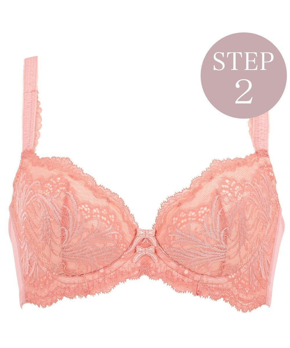 【ブラデリス ニューヨーク/BRADELIS New York】の【BRADELIS New York/ 育乳補整ブラ・STEP2 寄せる】ローズステップ2ブラ24A1 谷間を作ってキープする補正ブラ インテリア・キッズ・メンズ・レディースファッション・服の通販 founy(ファニー) 　ファッション　Fashion　レディースファッション　WOMEN　アンダー　Under　ケミカル　Chemical　バランス　Balance　ブラジャー　Bra　ポケット　Pocket　ラップ　Wrap　リボン　Ribbon　レース　Race　ローズ　Rose　ワイヤー　Wire　おすすめ　Recommend　シェルピンク|ID: prp329100004508204 ipo3291000000031975973