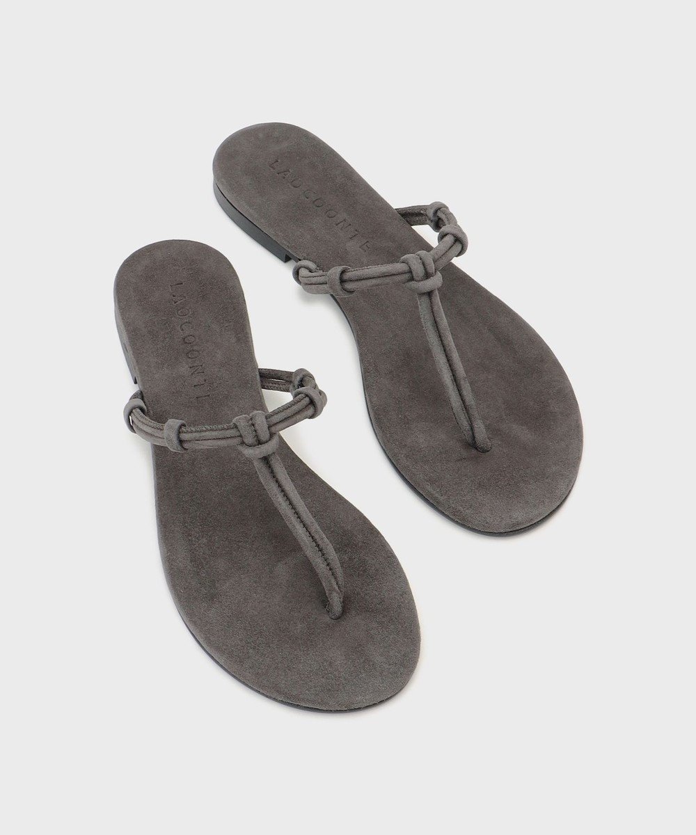 【グレース コンチネンタル/GRACE CONTINENTAL】のLC Elea Suede インテリア・キッズ・メンズ・レディースファッション・服の通販 founy(ファニー) 　ファッション　Fashion　レディースファッション　Fashion for Women　サンダル　Sandals, Summer Shoes　シューズ　Shoes, Footwear　トレンド　Trend, Trending Now　バランス　Balance, Style Balance　フィット　Fit, Slim Fit　ラップ　Wrap, Wrap Design　ロング　Long, Long-Length　ワイド　Wide, Wide Fit　夏　Summer　春　Spring　S/S・春夏　SS, Spring/Summer, Warm Season　グレー|ID: prp329100004508457 ipo3291000000033488327