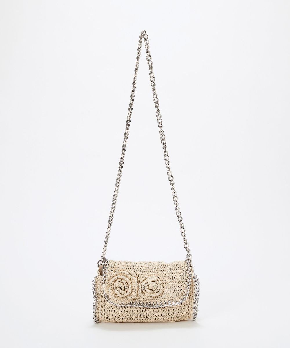 【トプカピ/TOPKAPI】の【TREASURE TOPKAPI】フラワーモチーフ チェーン ショルダーバッグ インテリア・キッズ・メンズ・レディースファッション・服の通販 founy(ファニー) 　ファッション　Fashion　レディースファッション　WOMEN　バッグ　Bag　おすすめ　Recommend　エレガント 上品　Elegant　クラッチ　Clutch　コンパクト　Compact　チェーン　Chain　デニム　Denim　フラワー　Flower　モチーフ　Motif　夏　Summer　春　Spring　S/S・春夏　Ss・Spring/Summer　ペールベージュ|ID: prp329100004508475 ipo3291000000031827622