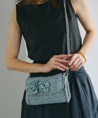 【トプカピ/TOPKAPI】の【TREASURE TOPKAPI】フラワーモチーフ チェーン ショルダーバッグ ブルーグレー|ID: prp329100004508475 ipo3291000000031827623