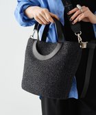 【ラシット/russet】の【2025SS新作】モノグラムテープ付きカゴ2wayトートバッグ(CE-1553) Black|ID: prp329100004508489 ipo3291000000031827712