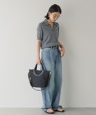 【ラシット/russet】の【2025SS新作】モノグラムテープ付きカゴ2wayトートバッグ(CE-1553) Black|ID: prp329100004508489 ipo3291000000032372809