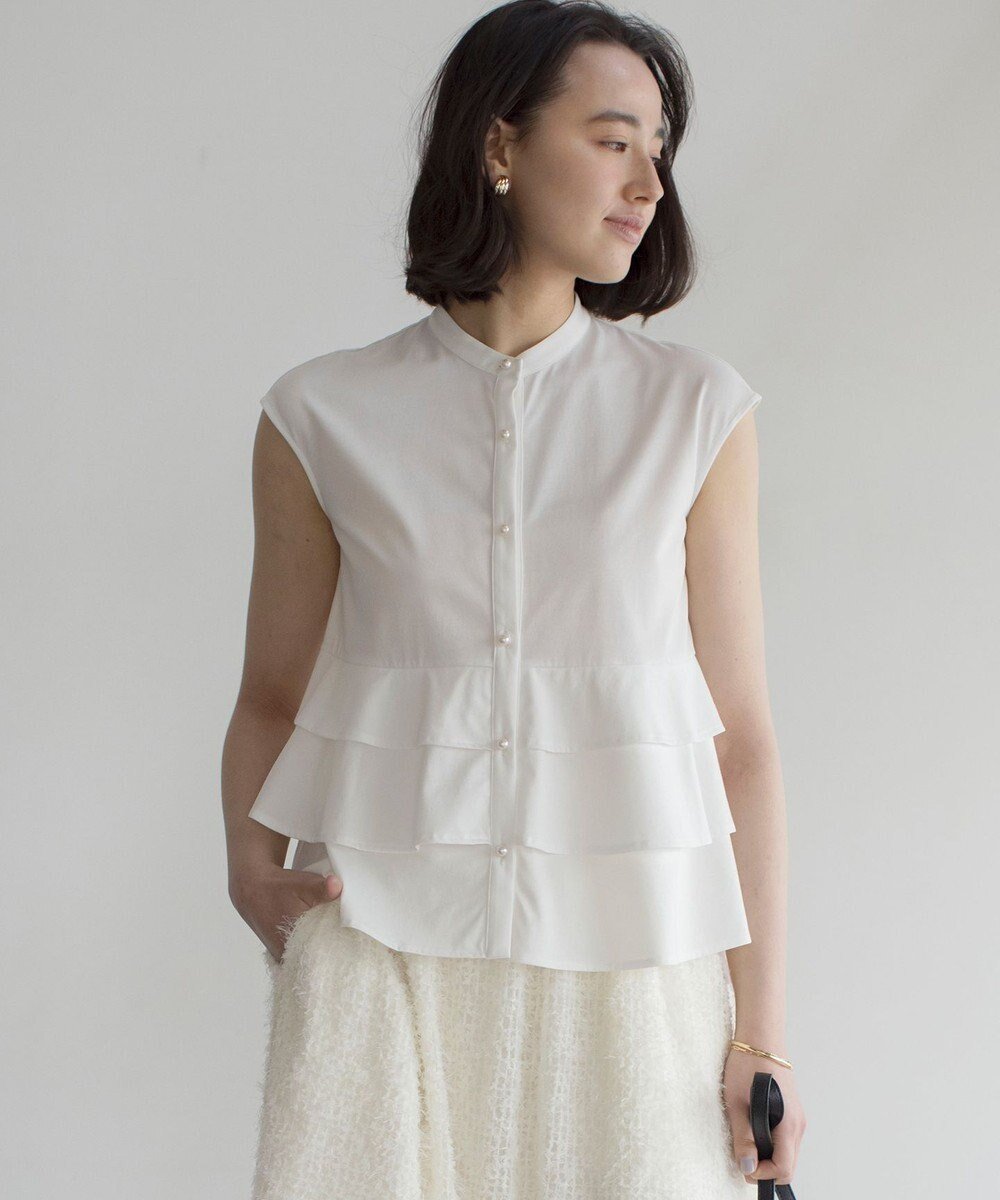 【組曲/KUMIKYOKU】の【WEB限定】プレーティング天竺ティアード カットソー 人気、トレンドファッション・服の通販 founy(ファニー) ファッション Fashion レディースファッション Fashion for Women トップス・カットソー Cut & Sew Tops シャツ・ブラウス・オフィスカジュアル Elegant Blouses & Button-Ups ロングTシャツ・Tシャツ Longline T-Shirts & Tees カットソー・ベーシックTシャツ Cut-and-Sewn Tops / Stretch Tees & Basics 春 Spring カットソー Cut and Sewn Top ティアード Tiered, Tiered Style デニム Denim, Jeans Material パール Pearl, Pearl Accent 半袖 Short Sleeve, Half Sleeve S/S・春夏 SS, Spring/Summer, Warm Season おすすめ Recommended / Our Picks 夏 Summer ビジネス 仕事 通勤 Business / Work / Commuting other-1|ID: prp329100004508526 ipo3291000000033586820