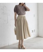 【組曲/KUMIKYOKU】のエアリータフタスカート ベージュ系|ID: prp329100004508533 ipo3291000000035846643