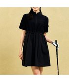 【23区 ゴルフ/NIJYUSANKU GOLF】の【WOMEN】機能に優れた新素材「AIR TOOL」で暑い夏を快適に コンビ素材 ワンピース 接触冷感 UVカット 高通気 ストレッチ イージーケア ブラック系|ID: prp329100004508537 ipo3291000000031909804