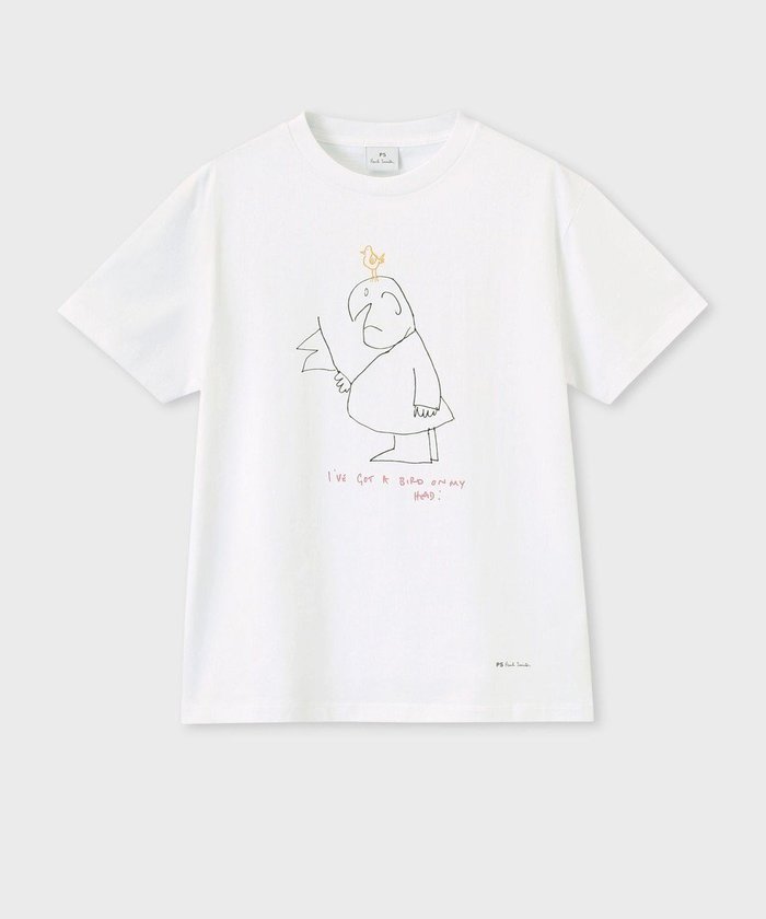 【ポール スミス/Paul Smith】のDrawn by Paul Gentleman&Bird Tシャツ インテリア・キッズ・メンズ・レディースファッション・服の通販 founy(ファニー) https://founy.com/ ファッション Fashion レディースファッション Fashion for Women トップス・カットソー Cut & Sew Tops シャツ・ブラウス・オフィスカジュアル Elegant Blouses & Button-Ups ロングTシャツ・Tシャツ Longline T-Shirts & Tees カットソー・ベーシックTシャツ Cut-and-Sewn Tops / Stretch Tees & Basics カットソー Cut and Sewn Top コレクション Collection, Seasonal Line プリント Print, Printed Pattern モチーフ Motif, Design Theme 再入荷 Restock / Back in Stock 夏 Summer 手描き Hand-Drawn, Illustrated S/S・春夏 SS, Spring/Summer, Warm Season A/W・秋冬 Autumn/Winter |ID: prp329100004508546 ipo3291000000032644322