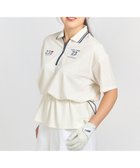 【23区 ゴルフ/NIJYUSANKU GOLF】の【辻梨恵プロ着用】ウェストドローコードポロ ストレッチ UVケア スムース素材 ホワイト系|ID: prp329100004508552 ipo3291000000031935588