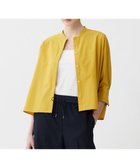 【アイシービー/iCB】の【接触冷感・UVカット・洗える】ヴィンテージスパンブロード バンドカラーシャツ マスタード系|ID: prp329100004508554 ipo3291000000032991784