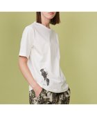 【ジョセフ アブード マウンテン/JOSEPH ABBOUD MOUNTAIN】の【日本製・アーティストコラボレーション】プレーティング天竺Tシャツ ホワイト系キツツキ|ID: prp329100004508571 ipo3291000000031828213