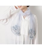 【ムーンバット/MOONBAT】のルナルーチェ ロカ CHANDNI シルクコットン ビーズ刺繍ストール サックスブルー|ID: prp329100004508749 ipo3291000000032678482