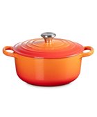 【ヤマト テーブル&キッチン/YAMATO Table & Kitchen】の【ル・クルーゼ】シグニチャー ココット・ロンド 20cm オレンジ レッド|ID: prp329100004508975 ipo3291000000032599640