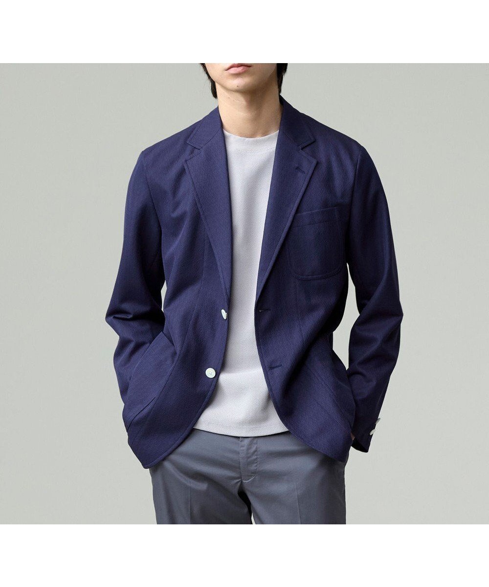 【ジェイ プレス/J.PRESS / MEN】のシャツの軽快さ×ジャケットの上品さ【 盛夏対応 / 軽量 / 洗える / 高通気性】千鳥レース サマージャケット インテリア・キッズ・メンズ・レディースファッション・服の通販 founy(ファニー) 　ファッション　Fashion　メンズファッション　Men's Style Online　アウター　Coats Outerwear/Men　テーラードジャケット　Tailored Jackets　インナー　Inner　ウォッシャブル　Washable　春　Spring　洗える　Washable　軽量　Lightweight　サマー　Summer　ジャケット　Jacket　スラックス　Slacks　ポロシャツ　Polo Shirt　メンズ　Mens　リラックス　Relax　レース　Race　S/S・春夏　Ss・Spring/Summer　おすすめ　Recommend　夏　Summer　エレガント 上品　Elegant　ビジネス 仕事 通勤　Business　ネイビー系|ID: prp329100004509272 ipo3291000000032151776