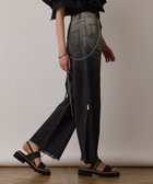 【グレース コンチネンタル/GRACE CONTINENTAL】のサス付zipデニムパンツ ブラック|ID: prp329100004509346 ipo3291000000032592930