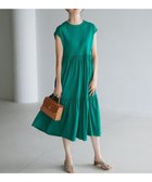 【組曲/KUMIKYOKU】のサマージャージーティアード ワンピース 人気、トレンドファッション・服の通販 founy(ファニー) ファッション Fashion レディースファッション Fashion for Women ワンピース Dresses 春 Spring 吸水 Absorbent, Quick-Dry シャーリング Shirring, Ruched フレア Flare, Flared ペチコート Petticoat, Underskirt S/S・春夏 SS, Spring/Summer, Warm Season 夏 Summer thumbnail グリーン系|ID: prp329100004509350 ipo3291000000033711991