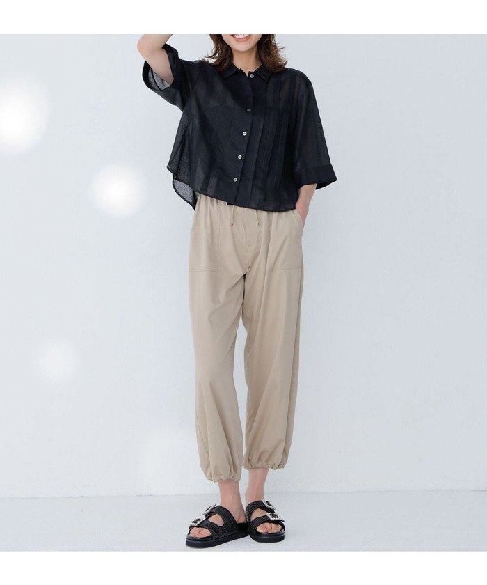 【組曲/KUMIKYOKU】のポリエステルレーヨンツイル パンツ インテリア・キッズ・メンズ・レディースファッション・服の通販 founy(ファニー) https://founy.com/ ファッション Fashion レディースファッション Fashion for Women パンツ Pants & Trousers 春 Spring カットソー Cut and Sewn Top カーゴパンツ Cargo Pants, Utility Pants ストレート Straight, Straight Cut トレンド Trend, Trending Now なめらか Smooth, Silky Texture バンブー Bamboo, Bamboo Material フェミニン Feminine, Girly ヨーク Yoke, Yoke Design S/S・春夏 SS, Spring/Summer, Warm Season おすすめ Recommended / Our Picks 夏 Summer エレガント 上品 Elegant |ID: prp329100004509351 ipo3291000000034398428