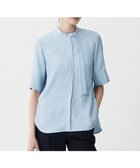 【アイシービー/iCB】の【接触冷感・速乾・洗える】シルキーツイル デザインブラウス スカイブルー系|ID: prp329100004509353 ipo3291000000032391245