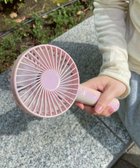 【ウィゴー/WEGO】の【冷却/携帯扇風機/熱中症対策】オーロラハンディファン ライトピンク|ID: prp329100004509361 ipo3291000000032342336
