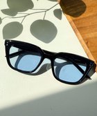 【ウィゴー/WEGO】の【ユニセックス着用ITEM】フラットカラーレンズウェリントン ブルー|ID: prp329100004509387 ipo3291000000031838408