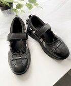 【ウィゴー/WEGO】のドローコードベルクロシューズ ブラック|ID: prp329100004509390 ipo3291000000032096095