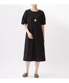 【自由区/JIYU-KU】の【接触冷感・UVカット・吸水速乾・抗菌防臭・洗える】ハイカウントモクロディ ワンピース ブラック|ID: prp329100004509422 ipo3291000000031838555