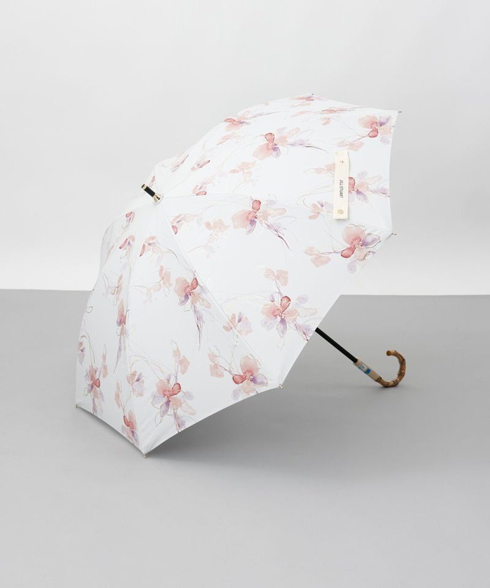 【アウロラ/AURORA】のJILL STUART(ジル スチュアート)グラデーションフラワープリント晴雨兼用傘(長傘) インテリア・キッズ・メンズ・レディースファッション・服の通販 founy(ファニー) 　ファッション　Fashion　レディースファッション　WOMEN　傘 / レイングッズ　Umbrellas/Rainwear　クール　Cool　ショート　Short　バンブー　Bamboo　フェミニン　Feminine　プリント　Print　傘　Umbrella　日傘　Parasol　レッド|ID: prp329100004509429 ipo3291000000032098654