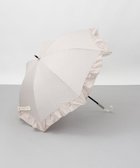 【アウロラ/AURORA】のJILL STUART(ジル スチュアート)ストライプフリル晴雨兼用パラソル ベージュ|ID: prp329100004509433 ipo3291000000031838650