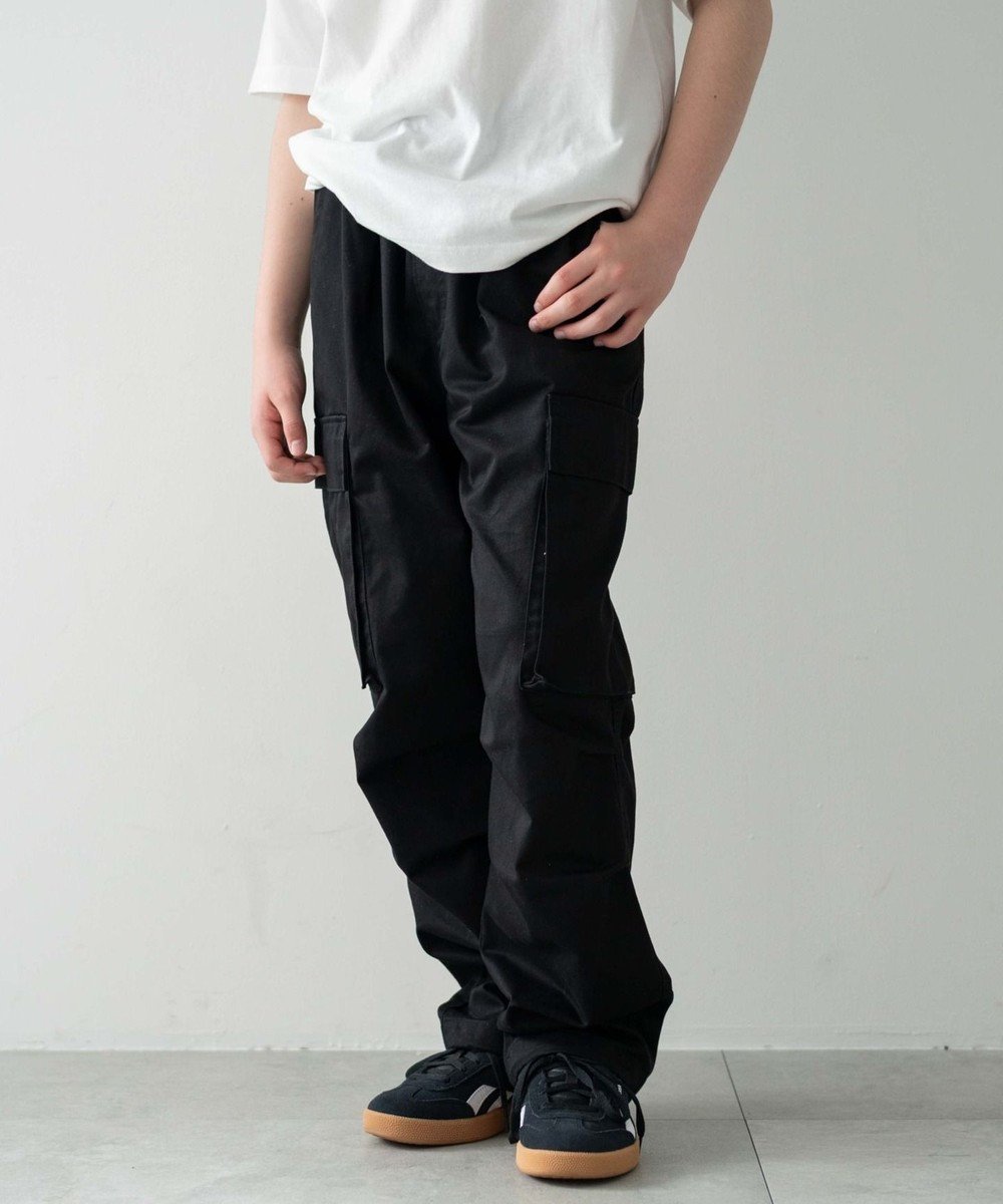 【ウィゴー/WEGO / KIDS】の【キッズ/150cm/160cm/ウエストゴム】イージーカーゴパンツ(JUNIOR) インテリア・キッズ・メンズ・レディースファッション・服の通販 founy(ファニー) 　ファッション　Fashion　キッズファッション　KIDS　ボトムス　Bottoms/Kids　春　Spring　秋　Autumn/Fall　グラフィック　Graphic　スマホ　Smartphone　チェック　Check　ドローコード　Draw Cord　ベスト　Vest　ミリタリー　Military　ワイド　Wide　冬　Winter　S/S・春夏　Ss・Spring/Summer　おすすめ　Recommend　夏　Summer　ブラック|ID: prp329100004509990 ipo3291000000031987790