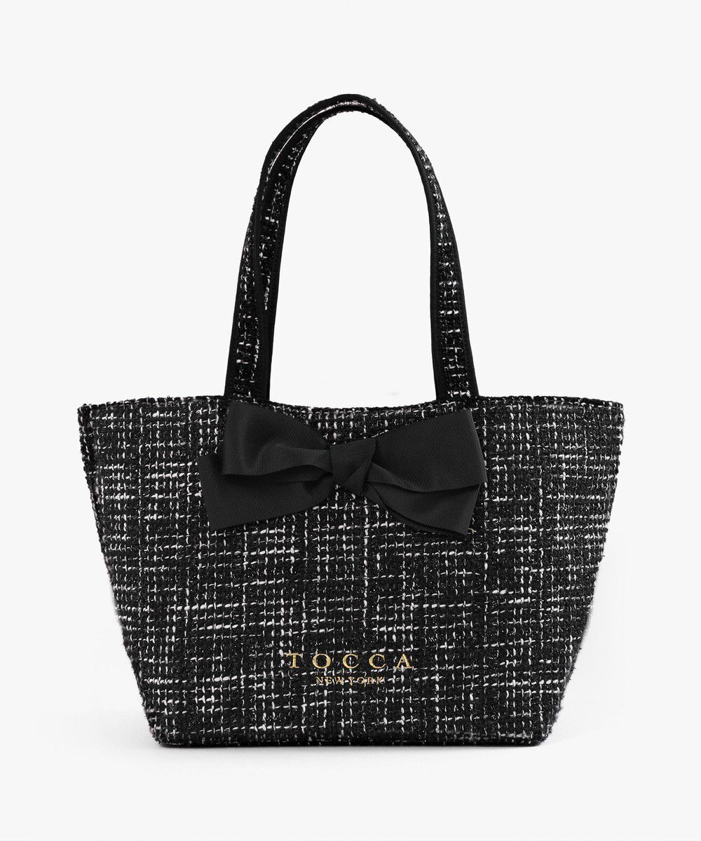 【トッカ/TOCCA】の【キャンセル分販売中!】30th Anniversary MY PRECIOUS CUSTOMIZED BAG カスタマイズバッグ インテリア・キッズ・メンズ・レディースファッション・服の通販 founy(ファニー) 　ファッション　Fashion　レディースファッション　WOMEN　バッグ　Bag　カラフル　Colorful　キルト　Quilt　クラシカル　Classical　スペシャル　Special　財布　Wallet　ツイード　Tweed　テクスチャー　Texture　フロント　Front　ポケット　Pocket　リボン　Ribbon　リュクス　Luxe　ロマンティック　Romantic　再入荷　Restock/Back In Stock/Re Arrival　エレガント 上品　Elegant　ビジネス 仕事 通勤　Business　2025年　2025　2025春夏・S/S　Ss,Spring/Summer,2025　ブラックツイード×大リボン×ロングショルダー|ID: prp329100004510012 ipo3291000000031850378
