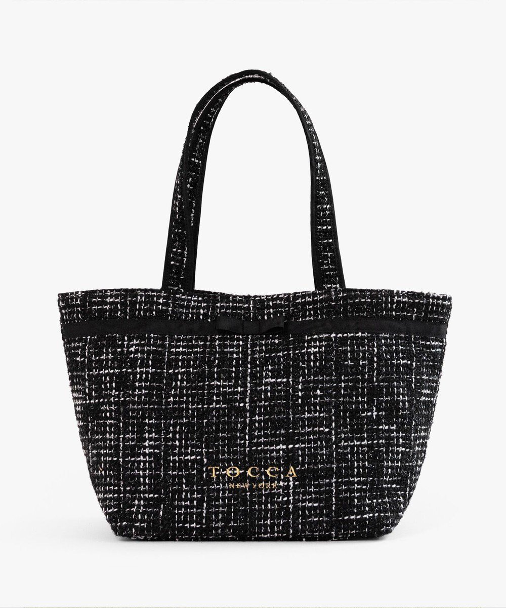 【トッカ/TOCCA】の【キャンセル分販売中!】30th Anniversary MY PRECIOUS CUSTOMIZED BAG カスタマイズバッグ インテリア・キッズ・メンズ・レディースファッション・服の通販 founy(ファニー) 　ファッション　Fashion　レディースファッション　WOMEN　バッグ　Bag　カラフル　Colorful　キルト　Quilt　クラシカル　Classical　スペシャル　Special　財布　Wallet　ツイード　Tweed　テクスチャー　Texture　フロント　Front　ポケット　Pocket　リボン　Ribbon　リュクス　Luxe　ロマンティック　Romantic　再入荷　Restock/Back In Stock/Re Arrival　エレガント 上品　Elegant　ビジネス 仕事 通勤　Business　2025年　2025　2025春夏・S/S　Ss,Spring/Summer,2025　ブラックツイード×細リボン×ロングショルダー|ID: prp329100004510012 ipo3291000000031850380