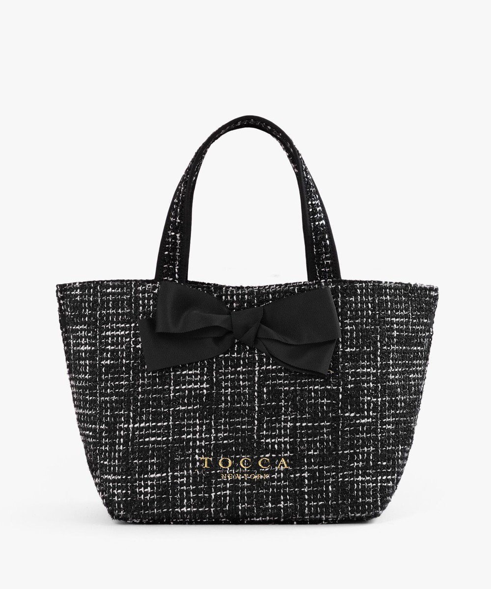 【トッカ/TOCCA】の【キャンセル分販売中!】30th Anniversary MY PRECIOUS CUSTOMIZED BAG カスタマイズバッグ インテリア・キッズ・メンズ・レディースファッション・服の通販 founy(ファニー) 　ファッション　Fashion　レディースファッション　Ladies' Fashion Online　バッグ　Bag　カラフル　Colorful　キルト　Quilt　クラシカル　Classical　スペシャル　Special　財布　Wallet　ツイード　Tweed　テクスチャー　Texture　フロント　Front　ポケット　Pocket　リボン　Ribbon　リュクス　Luxe　ロマンティック　Romantic　再入荷　Restock/Back In Stock/Re Arrival　エレガント 上品　Elegant　ビジネス 仕事 通勤　Business　2025年　2025　2025春夏・S/S　Ss,Spring/Summer,2025　ブラックツイード×大リボン×ショートショルダー|ID: prp329100004510012 ipo3291000000032645357