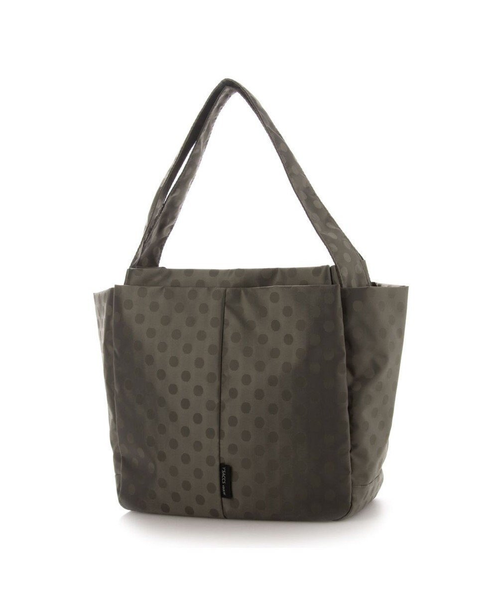 【イザック/Y'SACCS】の【Y SACCS vous et】ドットジャカードトート Mサイズ インテリア・キッズ・メンズ・レディースファッション・服の通販 founy(ファニー) 　ファッション　Fashion　レディースファッション　Fashion for Women　バッグ　Bags　シンプル　Simple, Minimal　ジャカード／ジャガード　Jacquard, Woven Pattern　スタイリッシュ　Stylish, Fashionable　ドット　Polka Dot, Dot Pattern　プチプライス・低価格　Affordable / Budget Price　ボックス　Boxy, Box Shape　人気　Popular, Best Seller　定番　Standard, Basic Item　軽量　Lightweight, Ultra Light　グレー|ID: prp329100004510077 ipo3291000000034260025