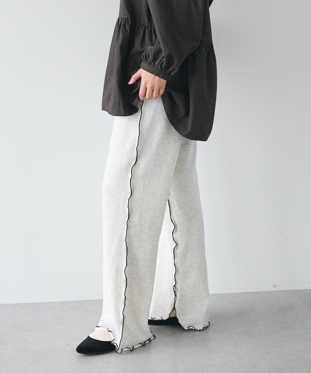 【クラフトスタンダードブティック/CRAFT STANDARD BOUTIQUE】の配色メローパンツ インテリア・キッズ・メンズ・レディースファッション・服の通販 founy(ファニー) 　ファッション　Fashion　レディースファッション　WOMEN　パンツ　Pants　スリット　Slit　フレア　Flare　ポケット　Pocket　ロング　Long　A/W・秋冬　Aw・Autumn/Winter・Fw・Fall-Winter　2024年　2024　2024-2025秋冬・A/W　Aw/Autumn/Winter/Fw/Fall/2024-2025　Oatmeal|ID: prp329100004510097 ipo3291000000031851368