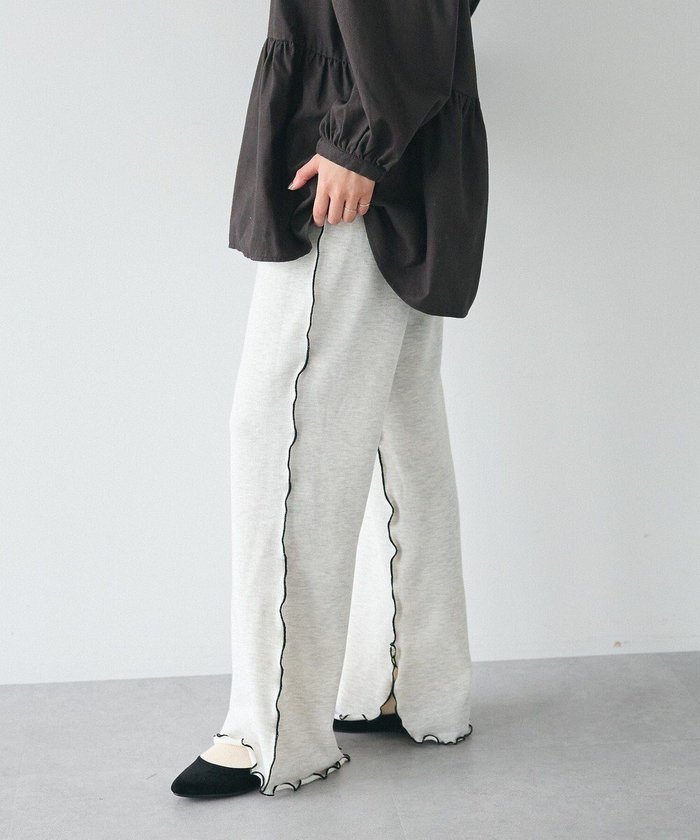【クラフトスタンダードブティック/CRAFT STANDARD BOUTIQUE】の配色メローパンツ インテリア・キッズ・メンズ・レディースファッション・服の通販 founy(ファニー) https://founy.com/ ファッション Fashion レディースファッション Fashion for Women パンツ Pants & Trousers スリット Slit, Slit Detail フレア Flare, Flared ポケット Pocket, Pocket Detail ロング Long, Long-Length A/W・秋冬 Autumn/Winter 2024年 2024 2024-2025秋冬・A/W Autumn/Winter 2024–25 AW24–25 |ID: prp329100004510097 ipo3291000000032667335