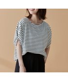 【エニィファム/any FAM】の【接触冷感/UVケア/シワになりにくい】ドルマンスリーブ Tブラウス ボーダー|ID: prp329100004510106 ipo3291000000031988494