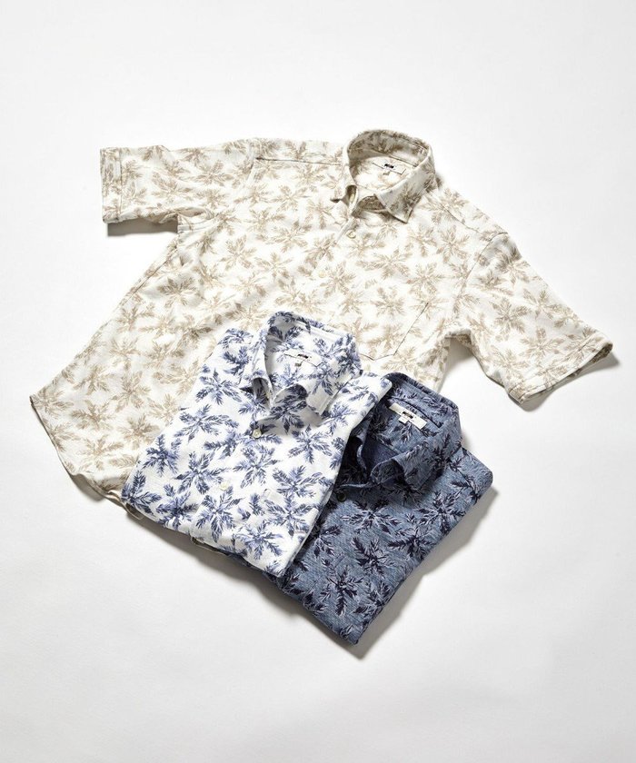 【ジョセフ アブード/JOSEPH ABBOUD / MEN】の【吸水速乾/ストレッチ/ノルマンディーリネン】リネンハニカム プリントジャージー シャツ インテリア・キッズ・メンズ・レディースファッション・服の通販 founy(ファニー) https://founy.com/ ファッション Fashion メンズファッション MEN トップス・カットソー Tops/Tshirt/Men シャツ Shirts 春 Spring 吸水 Water Absorption ジャケット Jacket ジャージー Jersey ストレッチ Stretch ファブリック Fabric フランス France プリント Print ミックス Mix メランジ Melange モチーフ Motif リゾート Resort リネン Linen リーフ Leaf S/S・春夏 Ss・Spring/Summer 夏 Summer |ID: prp329100004511090 ipo3291000000031863034