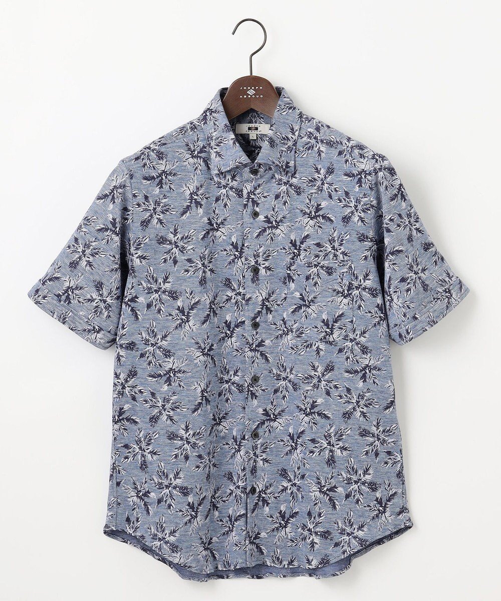 【ジョセフ アブード/JOSEPH ABBOUD / MEN】の【吸水速乾/ストレッチ/ノルマンディーリネン】リネンハニカム プリントジャージー シャツ インテリア・キッズ・メンズ・レディースファッション・服の通販 founy(ファニー) 　ファッション　Fashion　メンズファッション　MEN　トップス・カットソー　Tops/Tshirt/Men　シャツ　Shirts　春　Spring　吸水　Water Absorption　ジャケット　Jacket　ジャージー　Jersey　ストレッチ　Stretch　ファブリック　Fabric　フランス　France　プリント　Print　ミックス　Mix　メランジ　Melange　モチーフ　Motif　リゾート　Resort　リネン　Linen　リーフ　Leaf　S/S・春夏　Ss・Spring/Summer　夏　Summer　サックスブルー系6|ID: prp329100004511090 ipo3291000000031863036