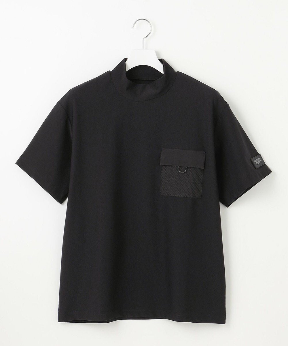 【23区 ゴルフ/23区GOLF / MEN】の【MEN】機能に優れた新素材「AIR TOOL」で暑い夏を快適に ポケット モックネック 接触冷感 UVカット 高通気 ストレッチ イージーケア インテリア・キッズ・メンズ・レディースファッション・服の通販 founy(ファニー) 　ファッション　Fashion　メンズファッション　Men's Style Online　トップス・カットソー　Tops/Tshirt/Men　春　Spring　スウェット　Sweat　ストレッチ　Stretch　スポーツ　Sports　ポケット　Pocket　メッシュ　Mesh　モックネック　Mock Neck　S/S・春夏　Ss・Spring/Summer　夏　Summer　旅行　Travel　エレガント 上品　Elegant　ビジネス 仕事 通勤　Business　ブラック系|ID: prp329100004511098 ipo3291000000032513985