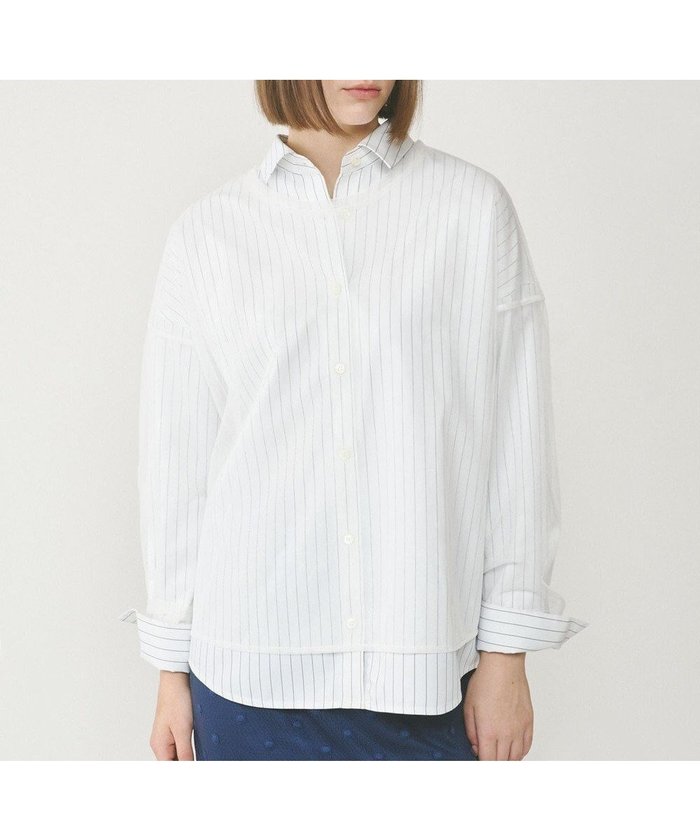 【グレース コンチネンタル/GRACE CONTINENTAL】のチュールレイヤードシャツ インテリア・キッズ・メンズ・レディースファッション・服の通販 founy(ファニー) https://founy.com/ ファッション Fashion レディースファッション Fashion for Women トップス・カットソー Cut & Sew Tops シャツ・ブラウス・オフィスカジュアル Elegant Blouses & Button-Ups おすすめ Recommended / Our Picks イエロー Yellow ストライプ Stripe, Striped Pattern チュール Tulip, Tulip Motif 今季 This Season, Current Season 夏 Summer 春 Spring S/S・春夏 SS, Spring/Summer, Warm Season A/W・秋冬 Autumn/Winter |ID: prp329100004511138 ipo3291000000032746270